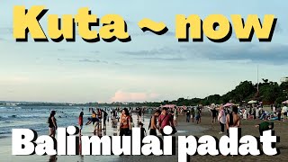 BALI NOW || Situasi terbaru pantai Kuta saat ini Maret 2022