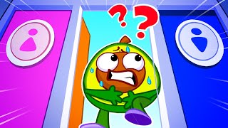 Which Restroom Should Avocado Baby Go To?🚽 Potty Training || VocaVoca Kids Songs and Nursery Rhymes