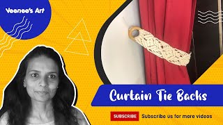 Macrame Art and craft / how to make macrame curtain belt/ macrame in Gujarati