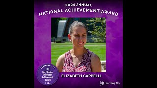 National Achievement Award Winner - Elizabeth C.