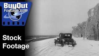 Ice Storm Hits Chicago 1933 | Stock Footage