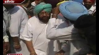 Faridkot pahunchn te congress di kisaan yaaytra da swagat