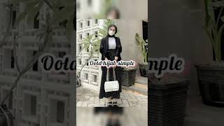 shopee haul rekomendasi ootd hijab hitam