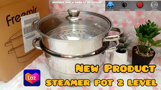 UNBOXING STEAMER POT FREEMIR 2 TINGKAT || COCOK UNTUK BERBAGAI KOMPOR