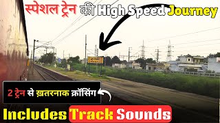 *khatarnak Raftaar Mai Crossing* | High Speed Rail Action 🔥 | Indian Railways