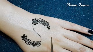 "S" letter henna tattoo design | S alphabet mehndi design | simple mehndi design | henna tattoo