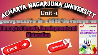 #1st semester #Concept of #Growth &#Development and #Maturation (CDP)for# ANU bed👍