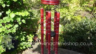 Chorus 40 inch Wind Chime, rich red