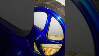 cat flg honda beat  biru candy