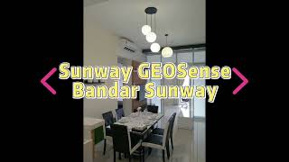 【FOR RENT】Sunway GEOSense, Bandar Sunway - Condo, Fully furnished, 2 Bed 1 Bath, near Sunway Medical