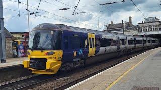 Class 333 departs Keighley