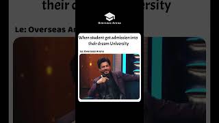 When student get admission into their dream University #studyabroad #viral #funny #trending