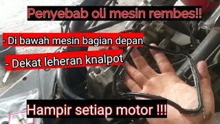 Cara mengganti sil head vario 125, penyebab oli rembes di dekat leheran knalpot|| pemula pasti bisa