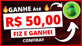 🔥Ganhe ate 50,00 com essa promoção, saquei hoje, aproveite!!!