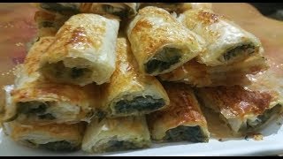 Baklavalık Yufkadan Ispanaklı Börek Tarifi | Anadolu Sofram