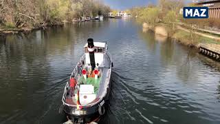 Dampfer Luise vom Historischen Hafen in Brandenburg an der Havel schippert auf der Havel