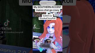 Chat goes crazy over my southern accent #vtuber #envuber #fyp #papermario #monika