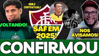 🚨A GENTE AVISOU CONFIRMOU INFORMAÇÃO SOBRE SAF EM 2025, FUTURO DO GANSO, YAGO VOLTANDO E MAIS