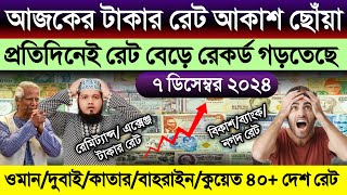 আজকের টাকার রেট কত | Ajker takar rate koto | ওমান দুবাই কাতার কুয়েত বাহরাইন মালেসিয়ার রিংগিতের রেট