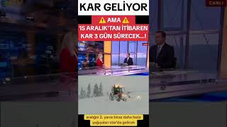 Kar geliyor ama ❄️🌨️