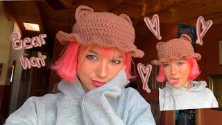 Crochet bear hat tutorial !sooo fu*king cute!