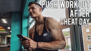 After Cheat Day Push Workout | Strength Gains | Praying Mantas