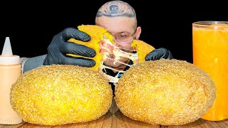 #531 ASMR COMENDO BOMBA DE CALABRESA E QUEIJO | MUKBANG BRASIL.