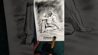 Drawing is a medium of expression  of feelings #drawing #charcoaldrawing #artshortsvideo