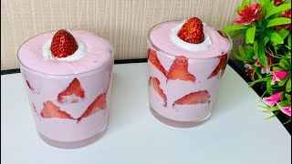 Strawberry Mousse Recipe // How to make Strawberry Sweet // Everydayfood