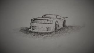 How to draw a Ford Mustang