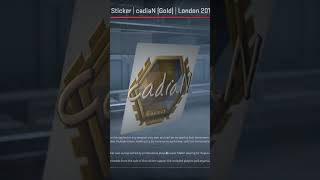 Sticker | cadiaN (Gold) | London 2018