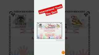 International Youth Day Quiz #short #shorts #shortvideo #shortsvideo