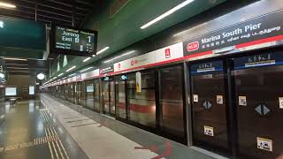 SMRT C651 237/238 - Arriving at NS28 Marina South Pier (Northbound)