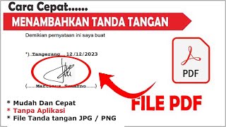 Cara Memasukkan Tanda Tangan Dan Stempel Di Pdf