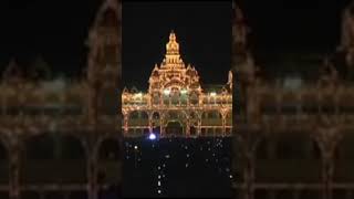 Mysore Dasara palace lightings #shorts #mysoredasara2022 #mysoredasara #dasarafestival