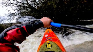 Solo Shift Kayaking on the Upper Dart in Devon