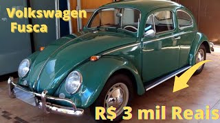 🚨 [Volkswagen fusca] a venda a partir de R$ 3 mil Reais #fusca #carrosantigos #volkswagen