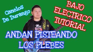 Andan Pisteando Los Plebes - Canelos de Durango (TABS Bajo Electrico Tutorial)