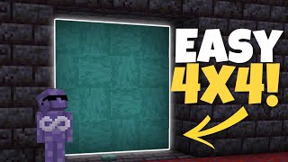 EASY 4x4 piston door for Minecraft bedrock 1.21!