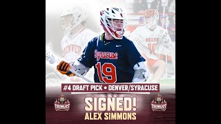 Alex Simmons | Syracuse Lacrosse Highlights 2023