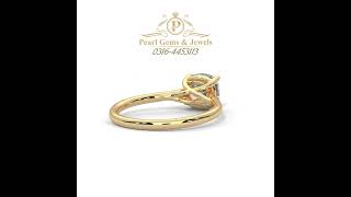 Solitaire Gold Ring 06 By Pearl Gems and Jewels #pearlgems