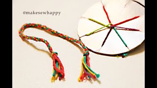 دستبند دوستی ببافیم مدل اول❤How to weave a friendships bracelet