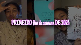 PRIMEIRO FDS 2024: skin care, faculdade, metas do ano & trabalho