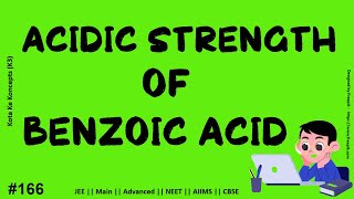 #Acidic Strength of Benzoic Acid