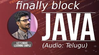 finally block in Java in Telugu | జావా (Java in Telugu)