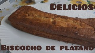 BISCOCHO DE PLATANO  #postrescaseros #postres #recetas