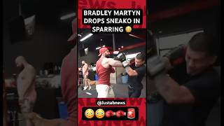 BRADLEY MARTYN DROPS SNEAKO IN SPARRING 😳 #boxing #youtubeboxing