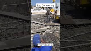 Slab Concreting #civilengineering #construction #viral #ytshorts #steel #cement #subscribe #slab