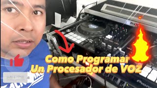 cómo programar un procesador de voz Behringer 3D