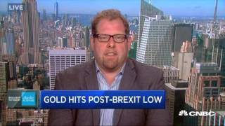 Gold hits lowest level since Brexit